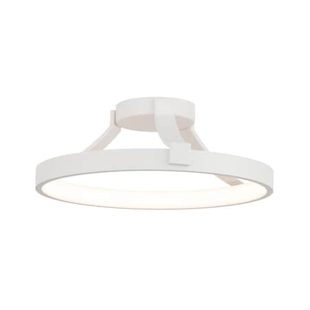 Dweled Chaucer 16in LED Semi-Flush Mount 3000K in Black FM-632